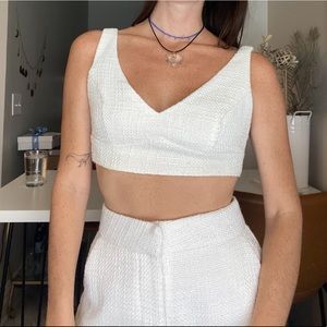Showpo White Two Piece Set